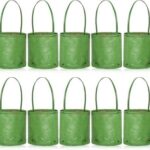 HDPE UV Protected Small Size Grow Bags with Handle for Terrace Balcony Home Gardening, 5x5 Inches Pack of 10 Plant Growing Bag