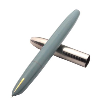 Hero Pen Original 565 Pen | Aerometric Arrow Mark | Ink Pen Fountain Pen, Stainless Steel Cap Fine Nib Military Grey Color Pen for Student and Office use - Pack of 1