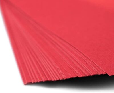 YN | Red Chart Paper - Pack of 10, A1, Big/Full Size Pastel Sheets, Used in Art and Craft, Collage, Projects, Posters etc. Plain/Unruled, Size: 72x56 Centimeters, 220 GSM Thickness