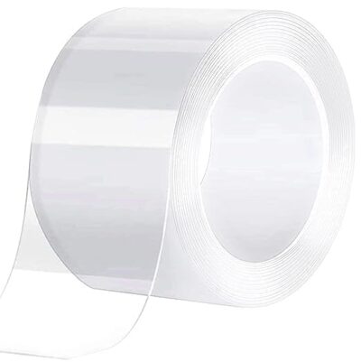 One-Sided Tape, Strong Removable Adhesive for Wall Mounting, Washable & Reusable Sticky Strips, Multipurpose Heavy-Duty Grip Tape (3 Metre, Pack of 1)