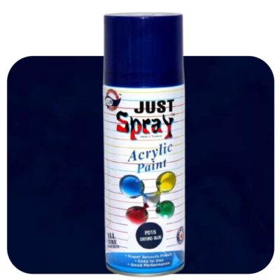 Oxford Blue Acrylic Spray Paint 400 ml | Gloss Finish, Quick Dry Multipurpose Blue Spray Paint for Metal, Wood, Plastic, Furniture, Walls & DIY Projects