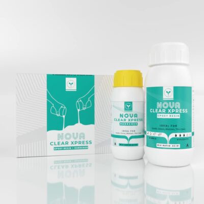 Nova Clear Xpress Epoxy Resin - 750 Gm | Crystal Clear | Fast Drying Resin | D-i-y And Professional Artists | Glossy | Non Yellowing | Mixing Ratio 2:1 (750).