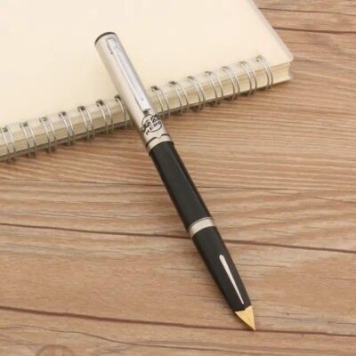 Fountain Pen for Students Hero 240 Pen Aerometric Pen Arrow Inlaid Grip Coveted Aircraft Duckbill Nib Stainless Steel Cap Black Ink Pen