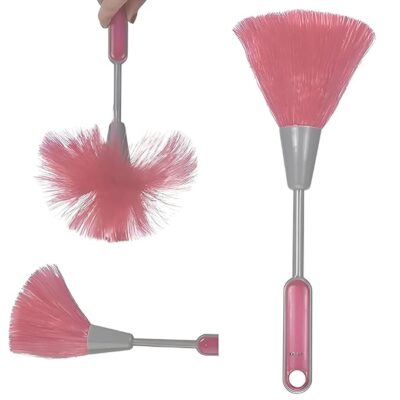 Mshine Premium Soft Bristle Feather Duster – Lightweight, Non-Scratch Dusting Brush for Home, Office & Car Reusable Static Cleaning Tool with Ergonomic Handle [Pack of 1]