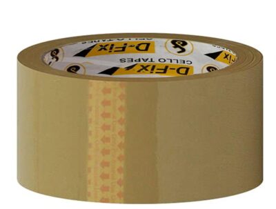 D-fix® 1 Rolls, Per Pack Self Adhesive Brown Packing Cello Tape - 65 Meters in Length - 48mm Width, BOPP Industrial Packaging Tape for E-Commerce Box Packing
