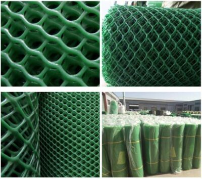 UR LITTLE SHOP UV Stabilized Anti Bird Net Tree Guard Net Garden Fencing Net PVC Virgin HDPE_4 Feet Height X 15 Feet Length_Green_800 GSM with 1 Cutter & 100 PVC Tags ULSB3,4 X 15 FEET(ULSSBVCP5_3)