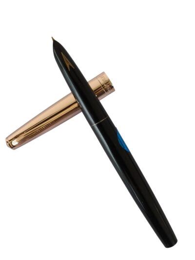 PENMAN- HERO 329 ORIGINAL FOUNTAIN PEN, GOLD Cap with Iridium Nib,Black color-Pack Of 1-Ideal Gift for Students and Proffesionals