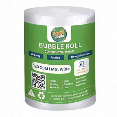 Heavy-Duty 120 GSM Thickness 1-Meter-Wide Bubble Wrap Roll Perfect for Shipping, Moving, and Storage Needs, Cushioning Material – Guard Your Items Against Impact and Damage (5 Meter)