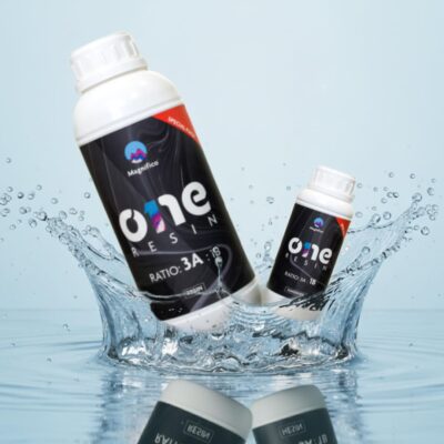 Magnifico One Resin - 1.2 KG (3:1) Clear UV-Resistant Epoxy Resin Art Kit, Smooth Finish, Easy to Use with Self-Leveling.