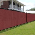 Duronet-Heavy Duty Fabric- Decorative Maroon Fence Balcony Net/Privacy Net/Safety Net 90% Sun Blockage for Outdoor Area with Included Ss Eyelet & Tie Cord for Installation