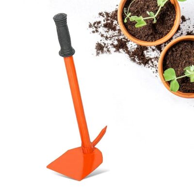 Cinagro Garden Hoe with Prong 16 inches Handle, Gardening Tool for Easy Soil Cultivation and Weed Removal - Pack of 1
