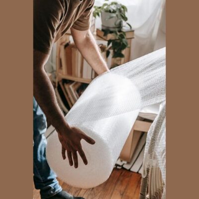 Air Bubble Wrap Packing Roll for Safety, Heavy 50 GSM Thickness 1 Meter Wide, Perfect for Shipping, Moving and Storage, Cushioning Material Multipurpose Packing Needs (1 Meter WideX25 METER) BY SRI VARI