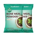 Trust Basket Bone Meal Fertilizer for Plants, 900 gm, Phosphorus and Calcium Rich | Fertilizer for Plants Home Garden | Steamed Bone Meal | Rich in | Natural Plant Fertilizer| 450 Grams (Set of 2)