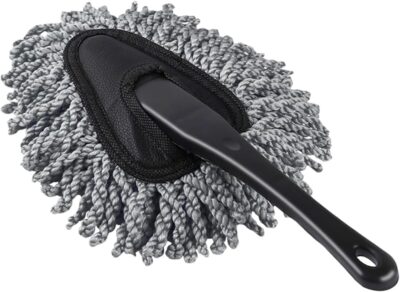 TAKAVU Car Duster with Handle Microfiber Exterior Scratch Free Cleaning Tool Dust Brush for Cleaning (Small Car Duster)
