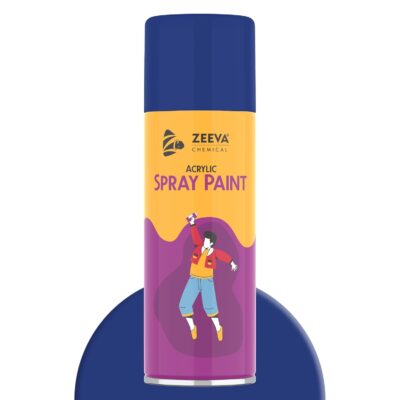 ZEEVA Acrylic Spray Paint 400ml – Papsi Blue Gloss Finish | Quick Dry Multi-Surface Spray for Wood, Metal, Plastic, Glass, Canvas & Walls | Professional Grade DIY Art & Craft Paint for Furniture, Home Décor, Projects & Model Making
