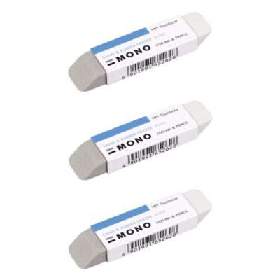 Tombow Mono Sand and Rubber Eraser Pack of 3