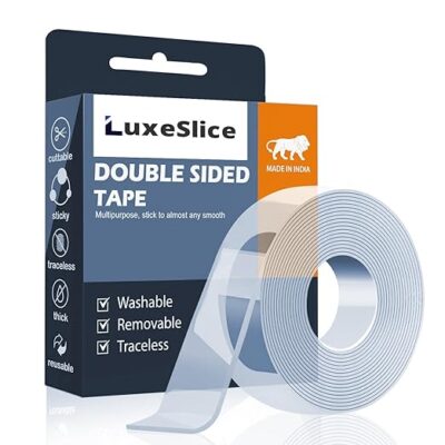 Double Sided Heavy-Duty Tape - Adhesive Silicone Tape, Heavy Duty, Heat Resistant, Multi-Functional, Removable, Washable, Reusable Anti-Slip Tape
