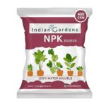 Indian Gardens - NPK 20:20:20 Fertilizer for all Garden Plants | Water Soluble | Plant Growth Booster | Plant Food | 400 Grams