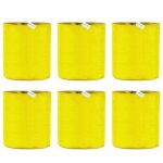 HDPE UV Protected Round Plants Grow Bags 15x12 Inches, Yellow Colour Ideal for Terrace and Vegetable Gardening Pack of 6