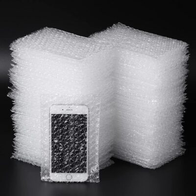 STYLELAB Cushioning Air Bubble Pouches/Envelopes/Bags 8x12 Inches for Packing of Fragile 60 GSM Thickness, Transparent Color (Pack of 25)