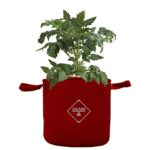 Geo Fabric Grow Bags, Gardening Containers, Plant Root Health, Eco-Friendly Gardening, Durable pots, Drainage, Reusable, Indoor Gardening Solutions (Red, 6X6 Pack of 1)