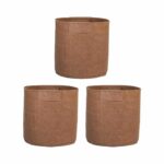 Non-Woven Felt Plant Grow Bag for Gardening, 400 GSM | Sustainable Grow Bags for Plants | Lightweight, Durable & Easy to Carry | Ideal for Indoor & Outdoor Use (3, 12X12 Inches)