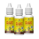 Utkarsh Plant Boost - Liquid Bio Fertilizer, Organic Growth Booster for Faster, Healthier Home Garden Plants, Ideal for Vegetables, Flowers, Herbs & Promotes Healthy Roots (Pack of 3 of 50 ml)