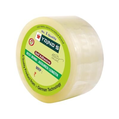 YAJNAS 72mm/ 3 Inch x 50 Meters, Pack of 1, BOPP Packaging Clear Tape (Transparent) cello Tape Rolls | E-commerce Packaging for Home, Office & Box