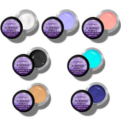 Craftinger Resin Opaque Pigment Set – 7 Must-Have Shades (10g Each) Color Pigments for Epoxy Resin, Art & Craft | Non-Toxic, Vibrant & Easy to Use