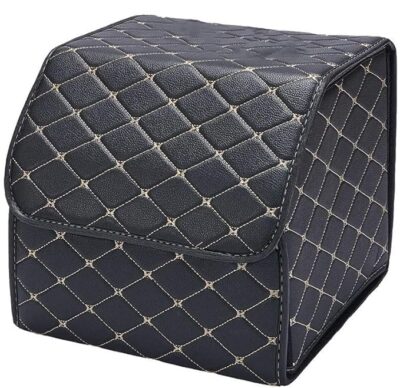 Non-Woven Foldable Car Storage Organizer (Black)