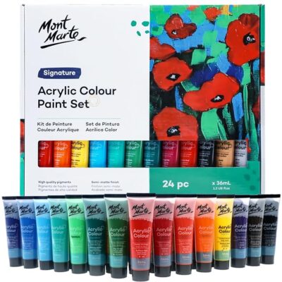 Mont Marte Acrylic Paint Set 24Pcex36Ml, Multi