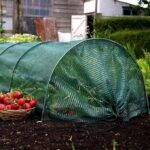 320Lx64Wx45H Cm Garden Net for Plants Barrier Netting for Garden Green Shade for Sun Protection Tunnel for Portable Greenhouse Row Cover for Plant Protection Terrace Gardening