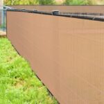 HIPPO - Privacy Screen Fence Heavy Duty Shade Net with Polyester Band, Brass Eyelets & Tie Cords (Sand, 1 mt X 10 mt)