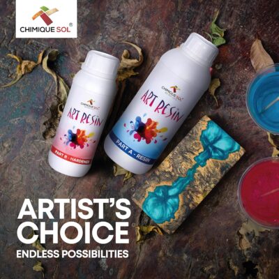 Crystal Clear UV Resistant Long- Lasting Smooth Finish Easy to Use All Surface Non-Toxic Epoxy Art Resin Formula (Resin + Harderner, 1500g)