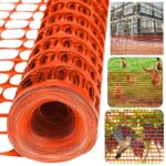 Heavy Duty Plastic Garden Fencing Roll - (1 Meter X 50 Meter) Reusable Safety Net for Outdoor Construction, Animal Barrier, and Garden Protection (Pack of 1) (Orange)