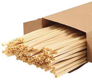 TUGS 100% Wheat Grass Straws - Pack of 100, Natural Eco Friendly Biodegradable Drinking Straws - Disposable, Safer, Healthier than Reusable Bamboo Straws