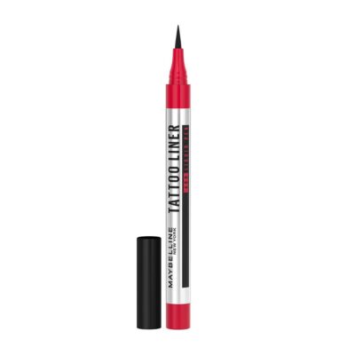 Maybelline New York Matte Pencil Eyeliner, Intense Pencil Eyeliner, Long-Lasting, Felt-Tip Applicator, Line Tattoo High Impact Liner, Black