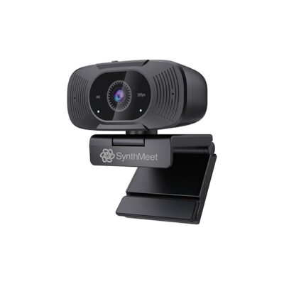 4K Webcam for PC, 1080P@60FPS, 4K Camera with Noise-reducing Microphone, 92°FOV, 8MP USB Webcam Plug and Play, Privacy Cover, Works Perfect for Meeting Platform Zoom/Teams/Skype/Google Meet