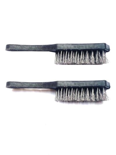 Li6 ®™ Heavy Duty Steel Brush for Cleaning Rust and Moss - Set of 2 Pics - 6 Rows Stainless Steel Wire Brush - Tar Barash Kaai AUR ETA Saf Karne Ke Liye