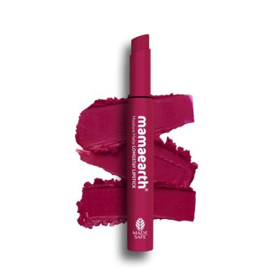 Mamaearth Moisture Matte Longstay Lipstick With Avocado Oil & Vitamin E For 12 Hour Long Stay-12 Berrylicious Magenta - 2 G