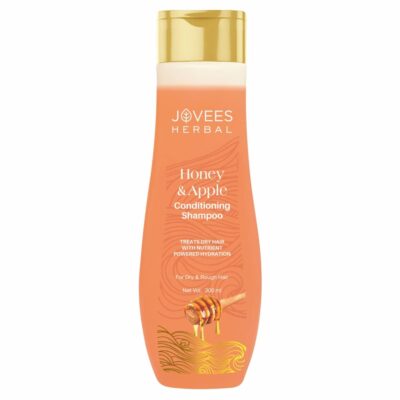 Jovees Herbal Honey & Apple Conditioning Shampoo For silky, Soft & Shiny Hair | Repairing, Controls Frizz, With Peach and Aloe Vera Extracts | For Dry to Rough Hair- 300 ml