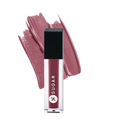 SUGAR Cosmetics - Smudge Me Not - Mini Liquid Lipstick - 09 Suave Mauve - (Mini 1.1ml) - Ultra Matte, Transferproof and Waterproof, Lasts Up to 12 hours