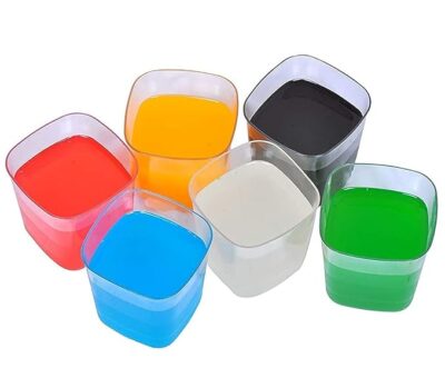 HAPPI Unbreakable Water and Juice Drinking Glass Platinum Beer/Wine/Sharbat/Juice Glass Plastic PET Transparent Stylish Set, 6 Pieces, 250 ML - Set of 6