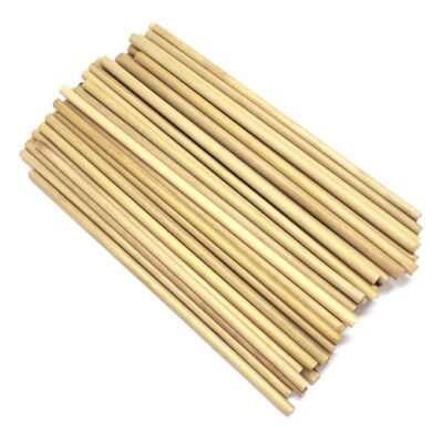 Crafts Bamboo Sticks, Wooden Bamboo Sticks for Multi Purpose, Skewers, Wooden Round Craft Stick, Pack of 100 (9 Inches)