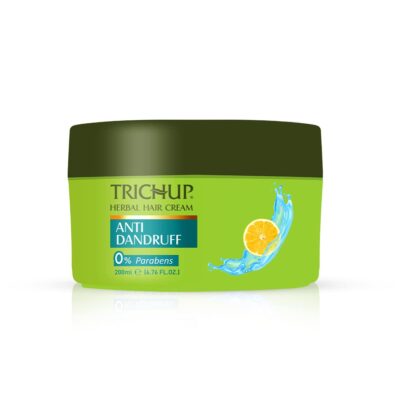 Trichup Anti-Dandruff Herbal Hair Cream - Enriched with Neem, Rosemary, Lemon & Tea Tree Oil - Fights Dandruff, Soothes the Itchy and Flaky Scalp (200ml)