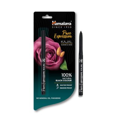 Himalaya Pure Expression Pencil Kajal Black, Matte Finish 0.30g