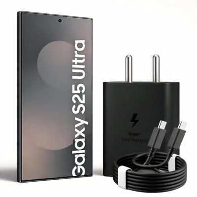 Samsung 45W Super-Fast Charging Adapter with 3.3 Ft Type C Cable for Samsung S26 Ultra/S25(Ultra/Edge/FE) S24+/S23/S24 Ultra/S23 Fe/S26/M17/Z Fold 7/6/ Flip 7/6/ Galaxy Tab S11/S10 Lite/S10 Fe - Black