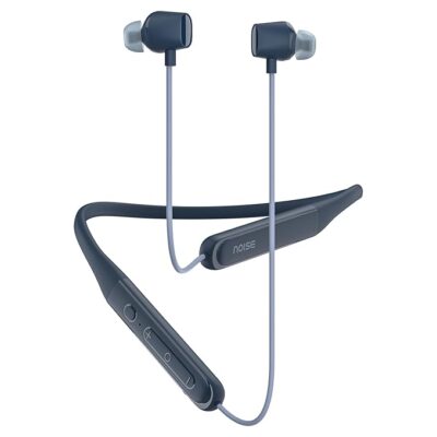 Noise Newly Launched Airwave Crest Bluetooth in Ear Neckband with Metallic Shine on Earbuds,50H of Playtime, EQ Modes, Dual Device Pairing,13mm PEEK+PU Driver, BT v5.4(Velvet Blue)