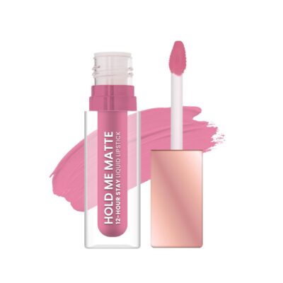 Swiss Beauty Hold Me Matte Liquid Lipstick | 12 Hours Stay | Non-Transfer Lipstick | Waterproof Lipstick with Intense Hydration| Shade - Gentle Pink, 4.5ml