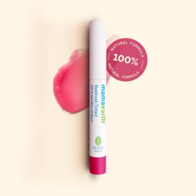 Mamaearth Beetroot Tinted 100% Natural Lip Balm with Beetroot & Beeswax for 12h Moisturized Lips - 2 g | 100% Natural Formula which Provides 12H Moisturization* | Free From Harmful Chemicals & Made Safe Approved